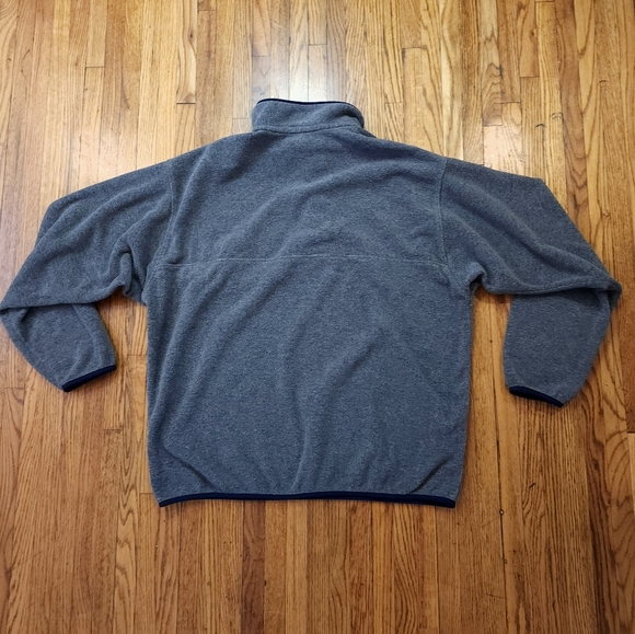 Patagonia Mens Synchilla Pullover Snap Fleece Size XL Grey Blue - Picture 4 of 6